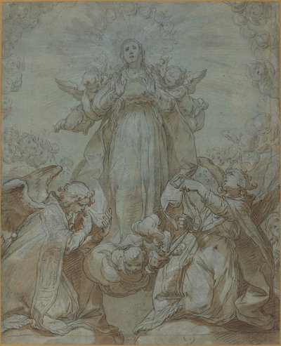 La Virgen en gloria de Abraham Bloemaert