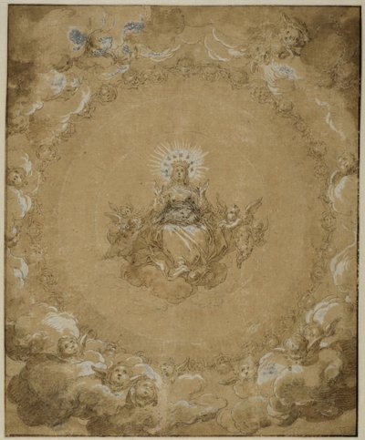 La Virgen en gloria de Abraham Bloemaert