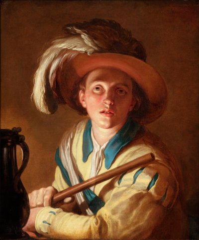 El flautista, 1621 de Abraham Bloemaert