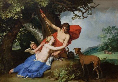 Venus y Adonis de Abraham Bloemaert