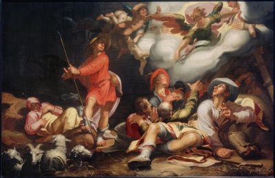 Anuncio a los pastores de Abraham Bloemaert