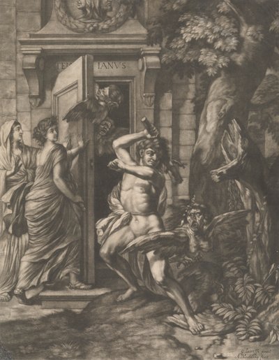 Hércules ante el templo de Jano de Abraham Blooteling