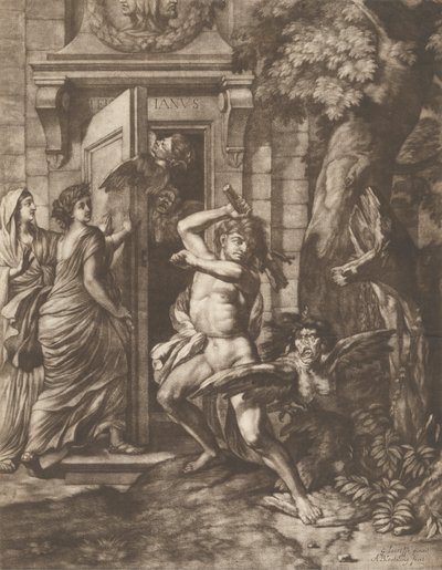 Hércules ante el templo de Jano de Abraham Blooteling