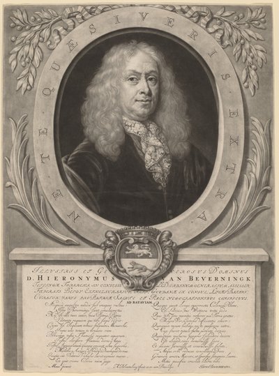 Hieronymus van Beverningk de Abraham Blooteling after Nicolaes Maes
