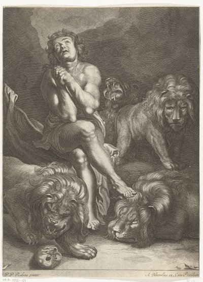 Daniel en el foso de los leones de Abraham Bloteling