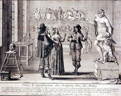 Un escultor en su estudio de Abraham Bosse