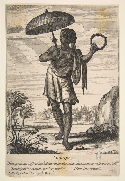 África, mediados a finales del siglo XVII de Abraham Bosse