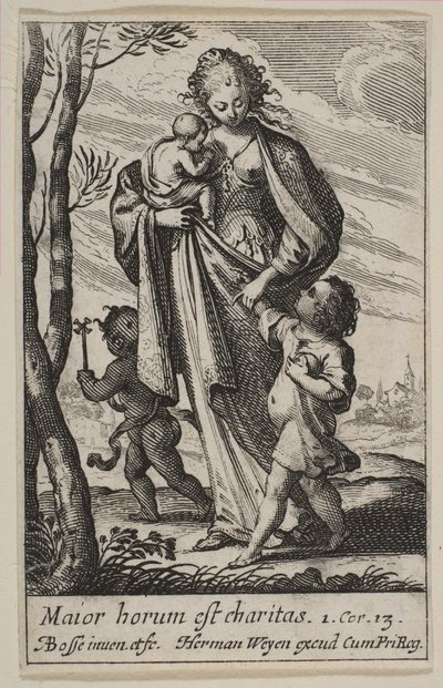 Caridad, 1636 de Abraham Bosse