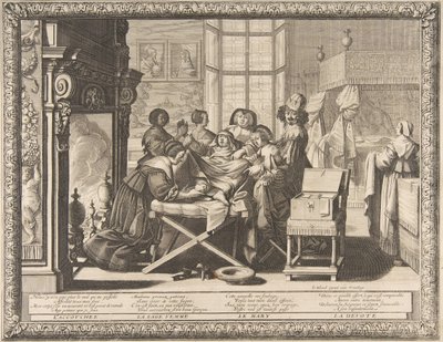 Parto, 1633 de Abraham Bosse