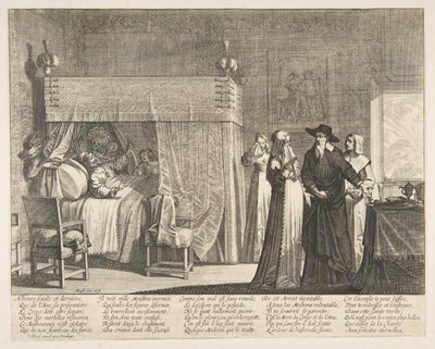 La muerte del hombre rico de Abraham Bosse