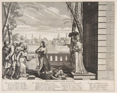 Alimentando a los Hambrientos de Abraham Bosse