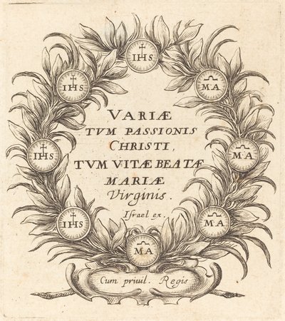 Frontispicio para "Los misterios de la pasión" de Callot de Abraham Bosse