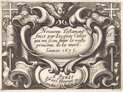 Frontispicio para "El Nuevo Testamento" de Callot de Abraham Bosse