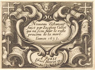 Frontispicio para "El Nuevo Testamento" de Callot de Abraham Bosse
