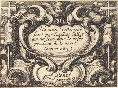 Frontispicio para "El Nuevo Testamento" de Callot de Abraham Bosse