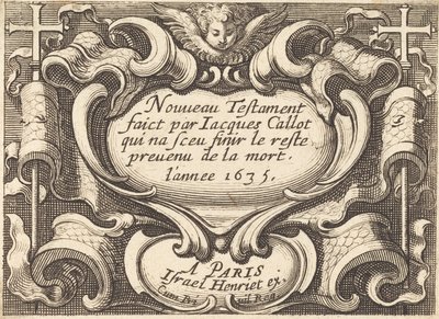 Frontispicio para "El Nuevo Testamento" de Callot de Abraham Bosse