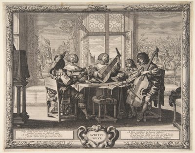 Audición, ca. 1638 de Abraham Bosse