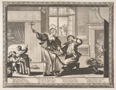 Golpeador de maridos, ca. 1633 de Abraham Bosse