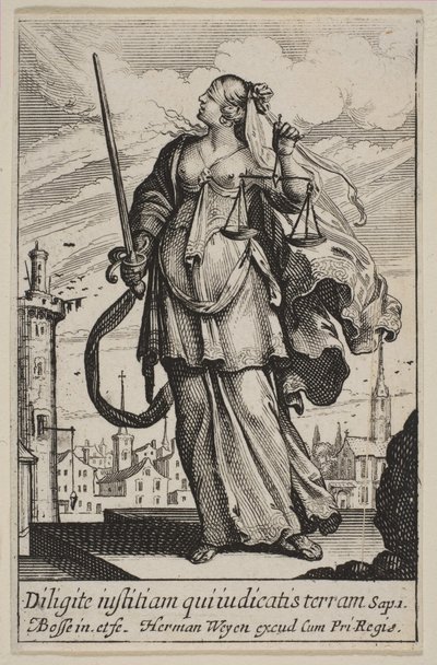 Justicia, 1636 de Abraham Bosse