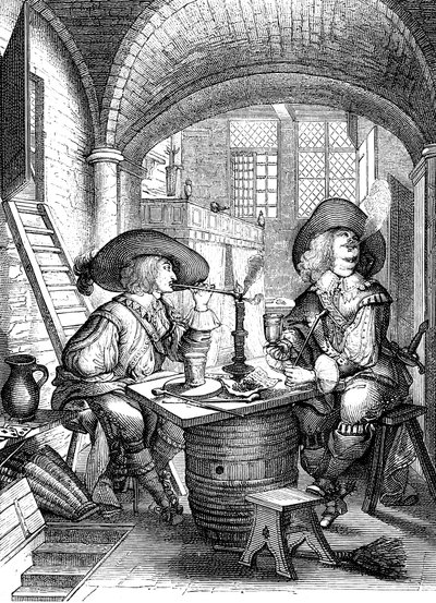 El Tabaco, siglo XVII de Abraham Bosse