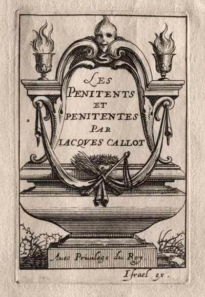 Los penitentes: Frontispicio de Abraham Bosse