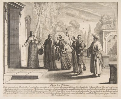 Alojamiento de peregrinos, posiblemente 1635 de Abraham Bosse