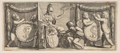 Minerva y las armas de François Sublet de Noyers, mediados a finales del siglo XVII de Abraham Bosse