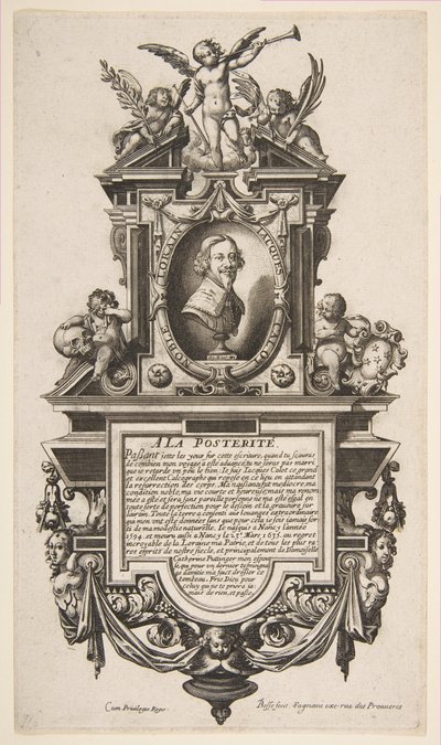 Retrato de Jacques Callot de Abraham Bosse