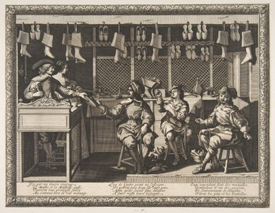 El zapatero (Le Savetier) de Abraham Bosse