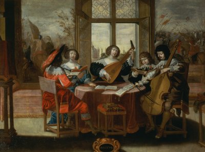 Los cinco sentidos - Audición de Abraham Bosse