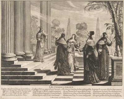Las vírgenes necias rechazadas, ca. 1635 de Abraham Bosse