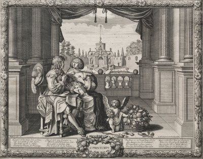 Las cuatro estaciones: Primavera, 1635 de Abraham Bosse