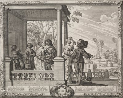 Las cuatro estaciones: Verano, 1635 de Abraham Bosse
