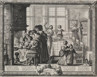 Las cuatro estaciones: Invierno, 1635 de Abraham Bosse