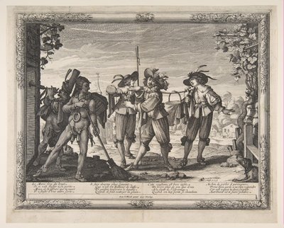 El guiso llevado a los recién casados, o El alboroto, ca. 1633 de Abraham Bosse