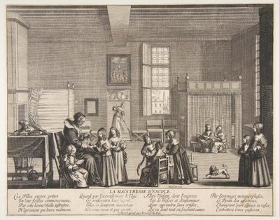 La maestra de escuela, ca. 1638 de Abraham Bosse