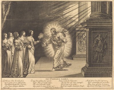 Las vírgenes prudentes llevando sus lámparas de Abraham Bosse
