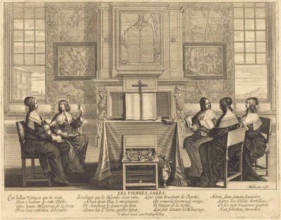 Las vírgenes sabias en oración de Abraham Bosse