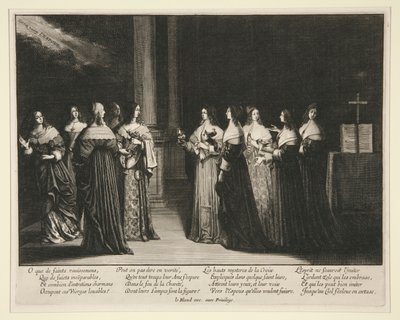 Las vírgenes sabias y necias de Abraham Bosse