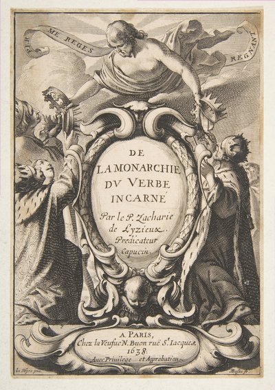 Portada: De la Monarquía del Verbo encarnado, 1638 de Abraham Bosse