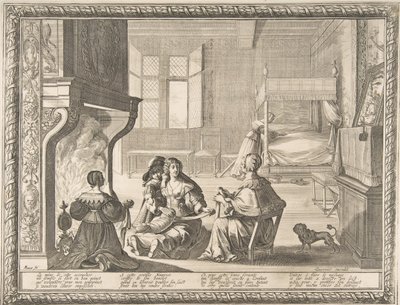 Visita de la niñera, 1633 de Abraham Bosse