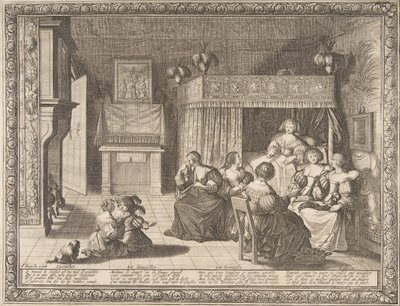 Visita a la nueva madre de Abraham Bosse