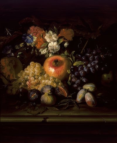 Naturaleza muerta con flores y frutas de Abraham Brueghel