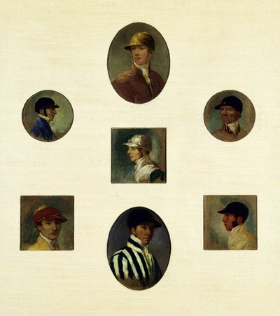 Estudios de jinetes, c.1830 de Abraham Cooper
