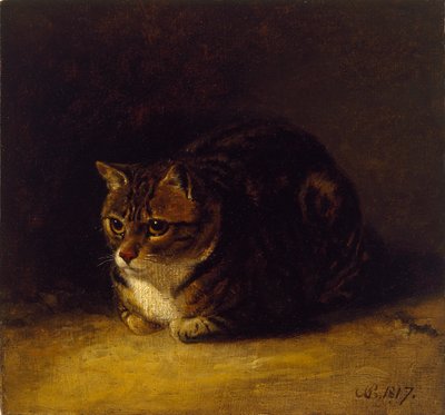 Estudio de un Gato de Abraham Cooper