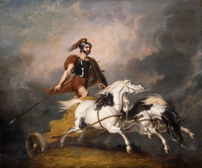 El carro de Cuthullin: "El carro de guerra avanza como la llama de la muerte, 1815 de Abraham Cooper