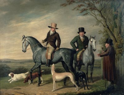Dos Caballeros en Cazadores Grises de Abraham Cooper