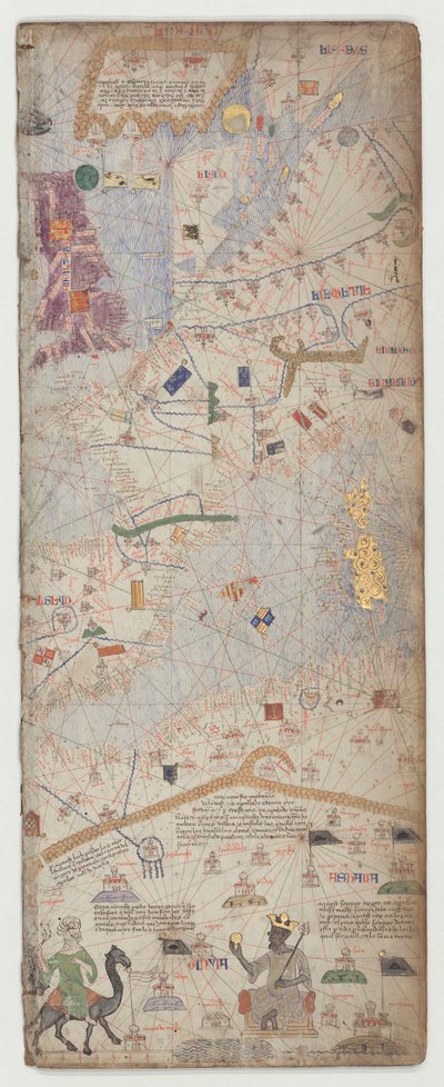 Atlas Catalán, Hoja 6, 1375 de Abraham Cresques
