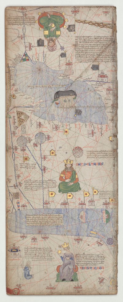 Atlas Catalán, Hoja 9, 1375 de Abraham Cresques