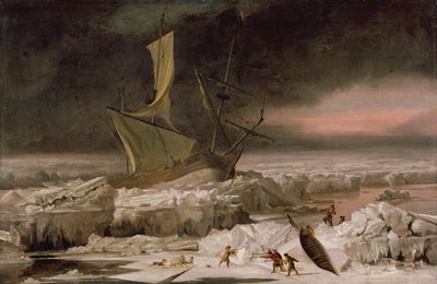 Aventura Ártica, o Un Barco en Peligro frente a Groenlandia, c.1677 de Abraham Danielsz. Hondius